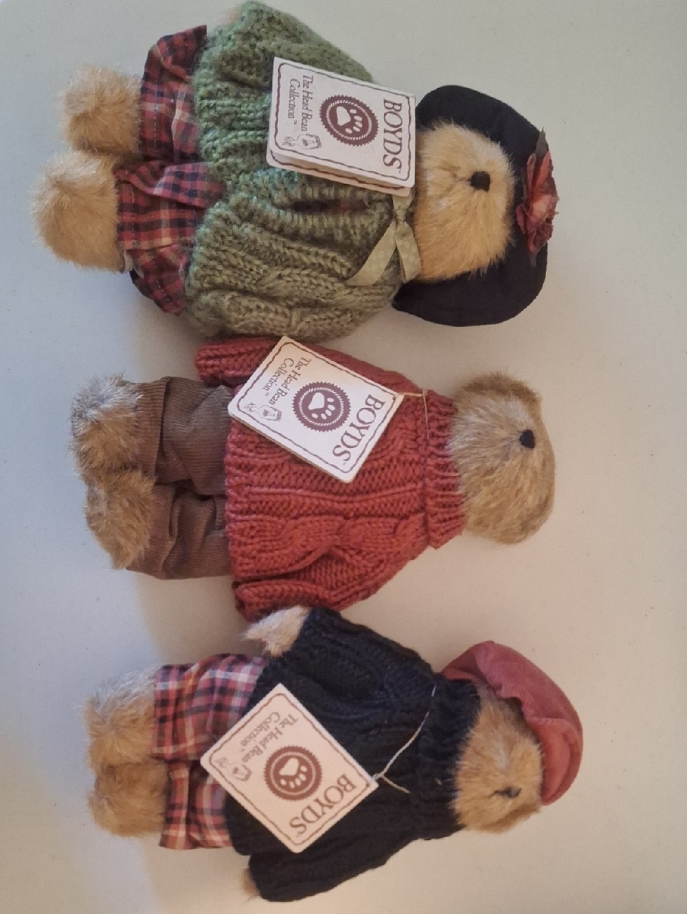 3 Boyds Bears - Bailey, Edmund, And Matthew. NWT